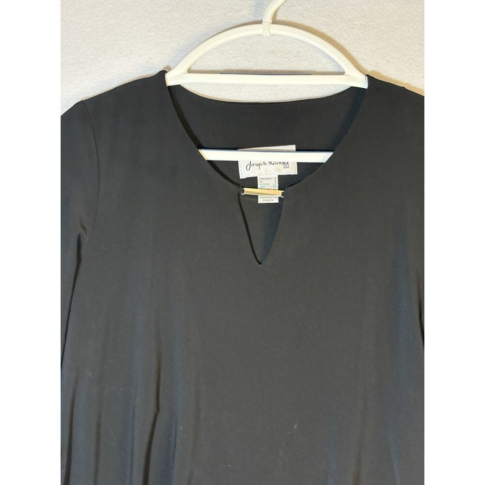 Joseph Ribkoff Mini High-Neck Shift Dress Blk Wmns Size 6